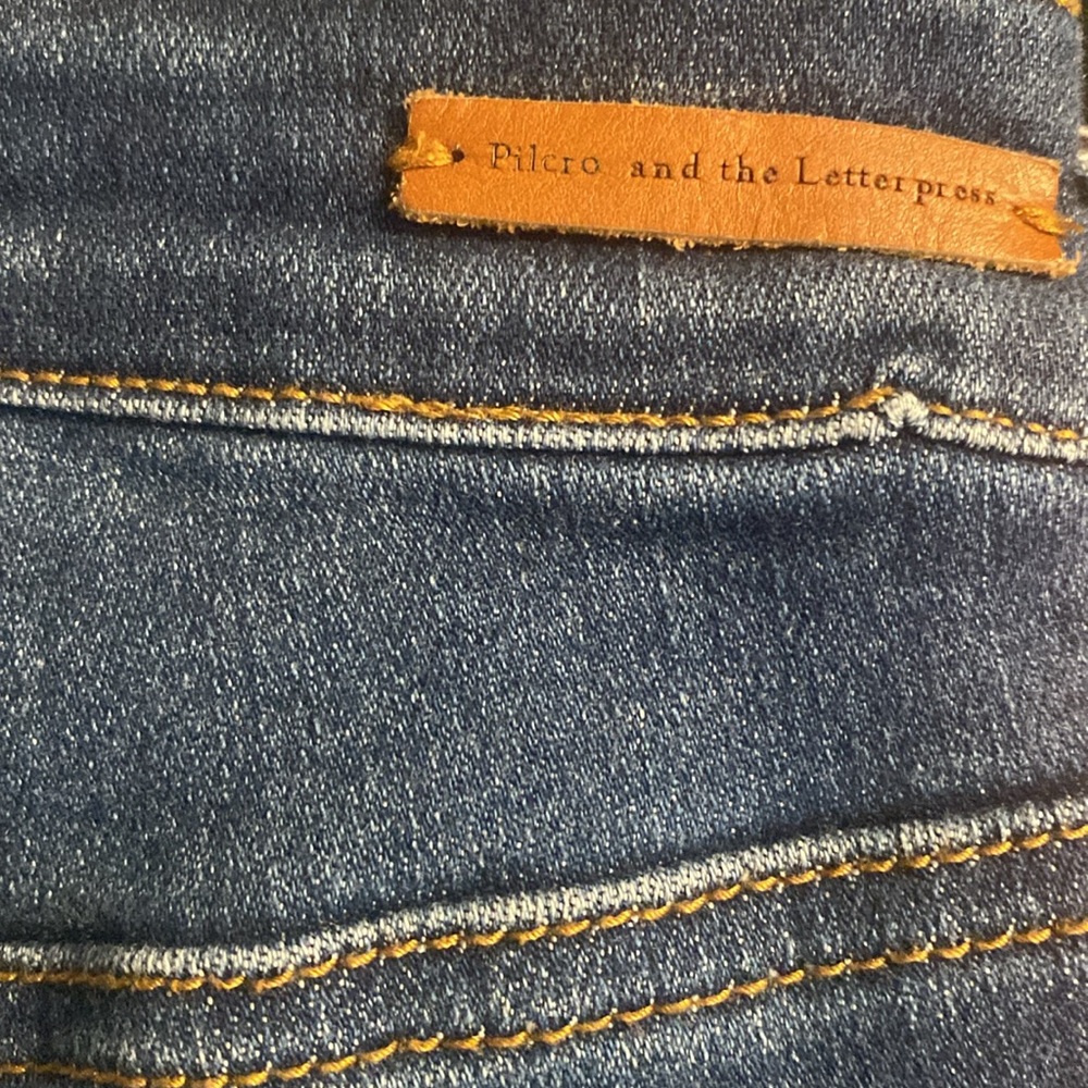 Anthropologie Pilcro and the Letterpress Denim Cropped Jeans. Size 28 petite - Picture 12 of 12
